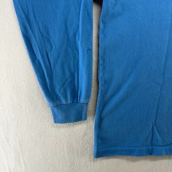 Vintage Nike Italy Rugby Shirt mens Large Blue Embroidered Logo Shield y2k 2000s - Picture 2 of 10